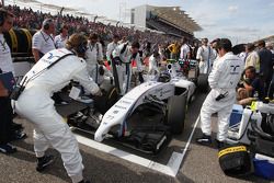 Valtteri Bottas, Williams FW36 sulla griglia di partenza