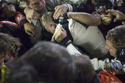 Post race brawl between the crews of Jeff Gordon and Brad Keselowski