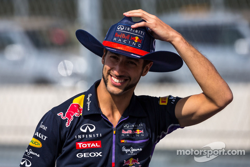 Daniel Ricciardo lors de la parade des pilotes