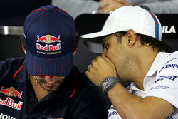 Felipe Massa, Williams F1 Team and Jean-Eric Vergne, Scuderia Toro Rosso