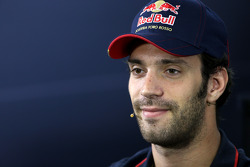 Jean-Eric Vergne, Scuderia Toro Rosso during the FIA press conference