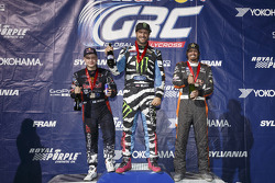 Joni Wiman, Ken Block, Bucky Lasek celebrate
