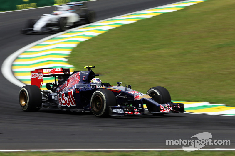 2014 год. За рулем болида Toro Rosso STR9 на пятничных тренировках