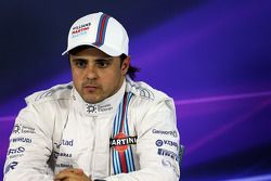 Felipe Massa, Williams, en la conferencia de prensa de la FIA