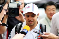 Felipe Massa, Williams, con los medios