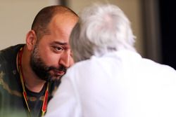 Gerard Lopez, Lotus F1 Team Principal with Bernie Ecclestone (GBR)