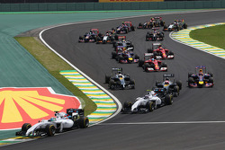 Felipe Massa, Williams FW36 at the start of the race