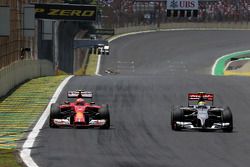 Kimi Raikkonen, Scuderia Ferrari and Esteban Gutierrez, Sauber F1 Team