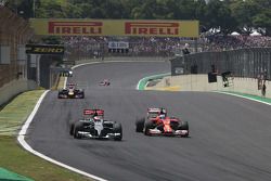 Adrian Sutil, Sauber F1 Team and Kimi Raikkonen, Scuderia Ferrari