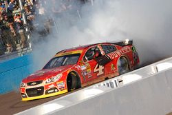 Race winner Kevin Harvick celebrates