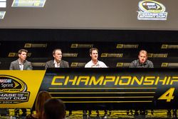 Championship contenders press conference: Denny Hamlin, Joe Gibbs Racing Toyota, Kevin Harvick, Stewart-Haas Racing Chevrolet, Joey Logano, Team Penske Ford, Ryan Newman, Richard Childress Racing Chevrolet