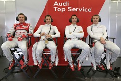 Tom Kristensen, Loic Duval, Benoit Tréluyer, Marcel Fässler, Audi Sport Team