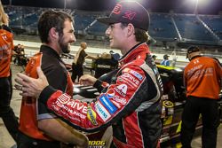 Pole winner Jeff Gordon, Hendrick Motorsports Chevrolet celebrates