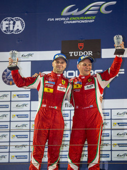 LMGTE Pro winners Gianmaria Bruni and Toni Vilander