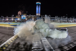 Race winner Matt Kenseth celebrates