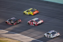 Kurt Busch, Stewart-Haas Racing Chevrolet, Matt Kenseth, Joe Gibbs Racing Toyota, Kevin Harvick, Stewart-Haas Racing Chevrolet, Brad Keselowski, Team Penske Ford