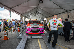 Car of Danica Patrick, Stewart-Haas Racing Chevrolet at technical inspection