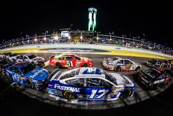 Ricky Stenhouse Jr., Roush Fenway Racing Ford, Dale Earnhardt Jr., Hendrick Motorsports Chevrolet, Justin Allgaier, Phoenix Racing Chevrolet