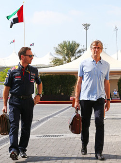 (L to R): Christian Horner, Red Bull Racing Team Principal with Mario Illien, Ilmor Engineering Co-Founder