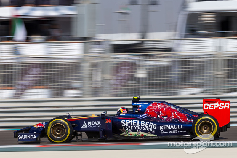 2014 год. За рулем болида Toro Rosso STR9 на пятничной тренировке