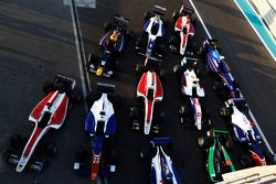 GP3 cars in Parc Ferme