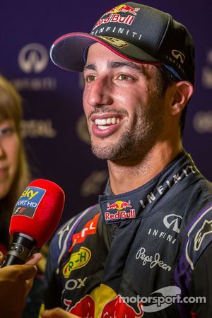Daniel Ricciardo, Red Bull Racing with the media