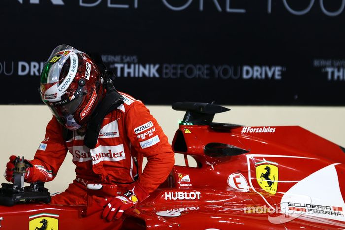 Casco de Fernando Alonso en Abu Dhabi 2014 (su despedida de Ferrari)