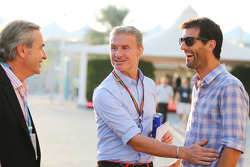 Carlos Sainz avec David Coulthard et Mark Webber