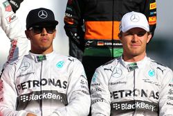 Nico Rosberg, Mercedes AMG F1 Team and Lewis Hamilton, Mercedes AMG F1 Team