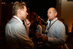 Mika Häkkinen, mit Ron Dennis, McLaren