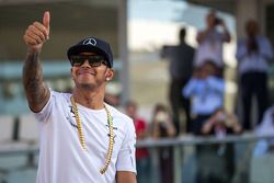 Lewis Hamilton, Mercedes AMG F1 on the drivers parade