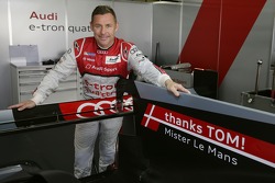 Tom Kristensen with a special message for his retirement