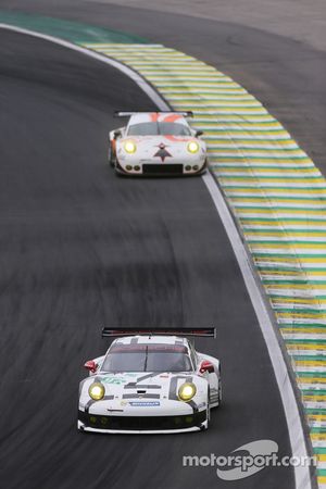 #91 Porsche Team Manthey Porsche 911 RSR: Richard Lietz, Jörg Bergmeister