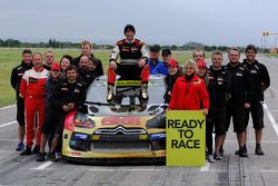 2014 champion Petter Solberg celebrates