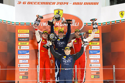 Ferrari Challenge APAC/NA race 1 podium: race winner Max Blancardi