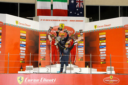 Ferrari Challenge APAC/NA race 1 podium: race winner Max Blancardi