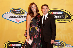 Jeff Gordon and his wife Ingrid Vandebosch