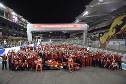 Ferrari group photo with Kimi Raikkonen and Marc Gene