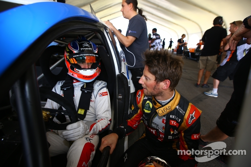 Jose María López y Romain Grosjean