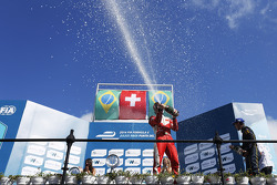 Podium: second place Nelson Piquet Jr., China Racing