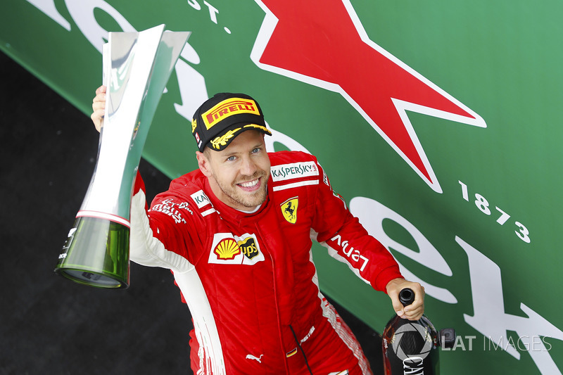 Sebastian Vettel, racewinnaar