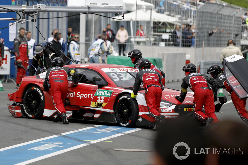 René Rast, Audi Sport Team Rosberg, Audi RS 5 DTM with a broken rear wing