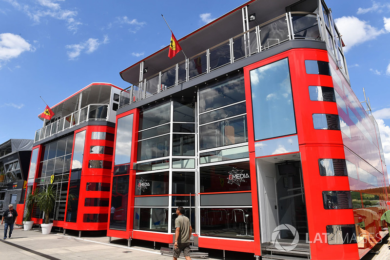 Ferrari flags at half mast