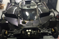 The Ligier JS P2 Honda in the Michael Shank Racing workshops
