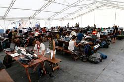 Media center at the bivouac