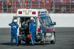 #50 Fifty Plus Racing Endures for a Cure/Highway to Help Race Team, Riley BMW: Byron DeFoor mit heftigem Unfall