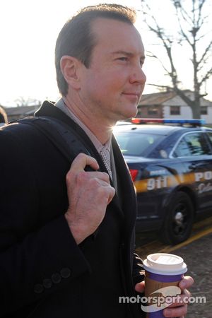 Kurt Busch arrives at the Kent County family courthouse for a hearing regarding assault charges filed by then girlfriend Patricia Driscoll