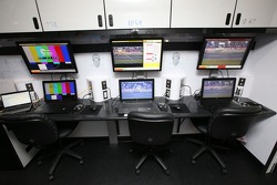 Monitors convey information from pit road to NASCAR officials