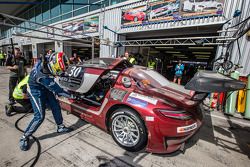 Pit stop for #30 Ram Racing Mercedes SLS AMG GT3: Cheerag Arya, Thomas Jäger, Tom Onslow-Cole, Adam Christodoulou