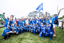 Kamaz Master team celebrates the truck category win